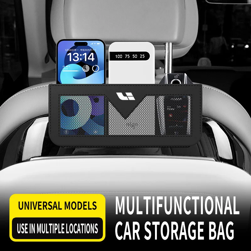 

For LEADING IDEAL Li Auto lixiang L6 Pro L7 Max L8 L9 Pro Max MEGA Ultra Accessories Car Seat Side Pocket Organizer Purse Bag