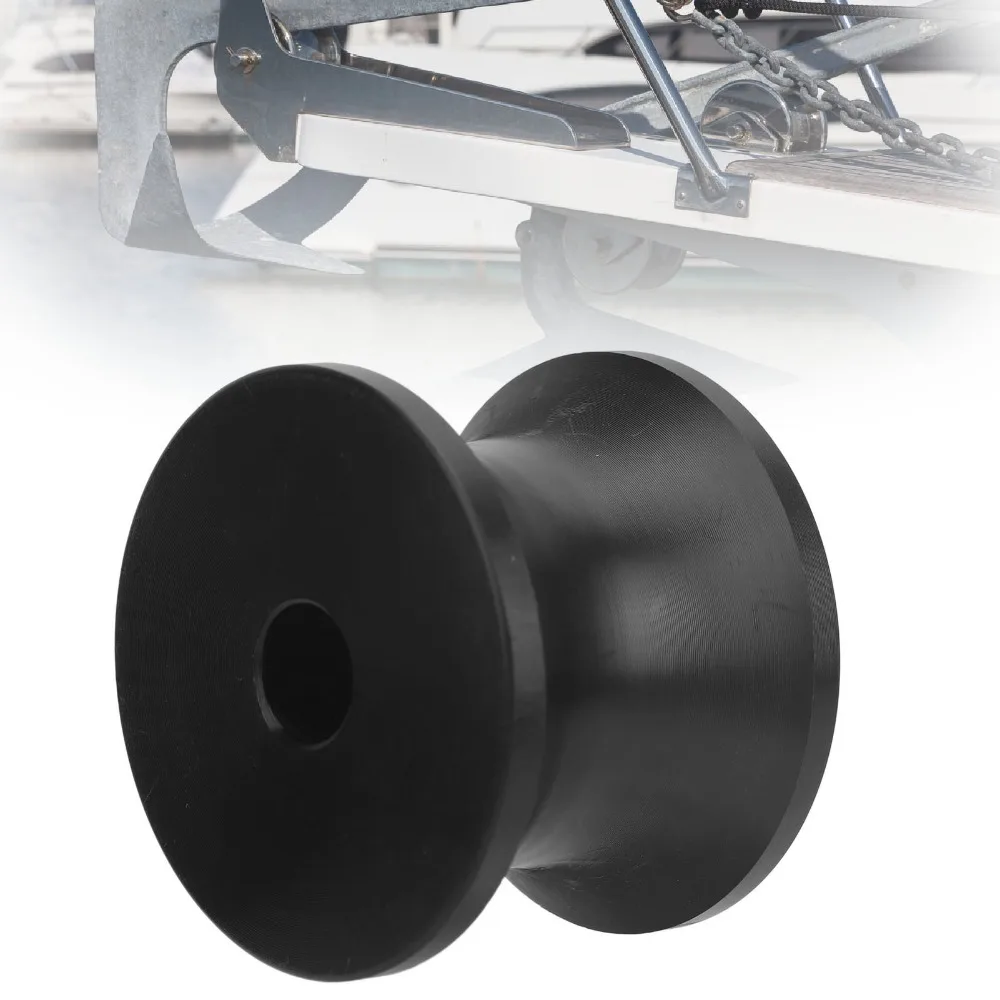 Boats Yachts Trailers Black Boat Trailer Roller 60*45mm 40*49mm Bow Roller Shock Proof 75*86mm Bell Roller Yacht Marine #2