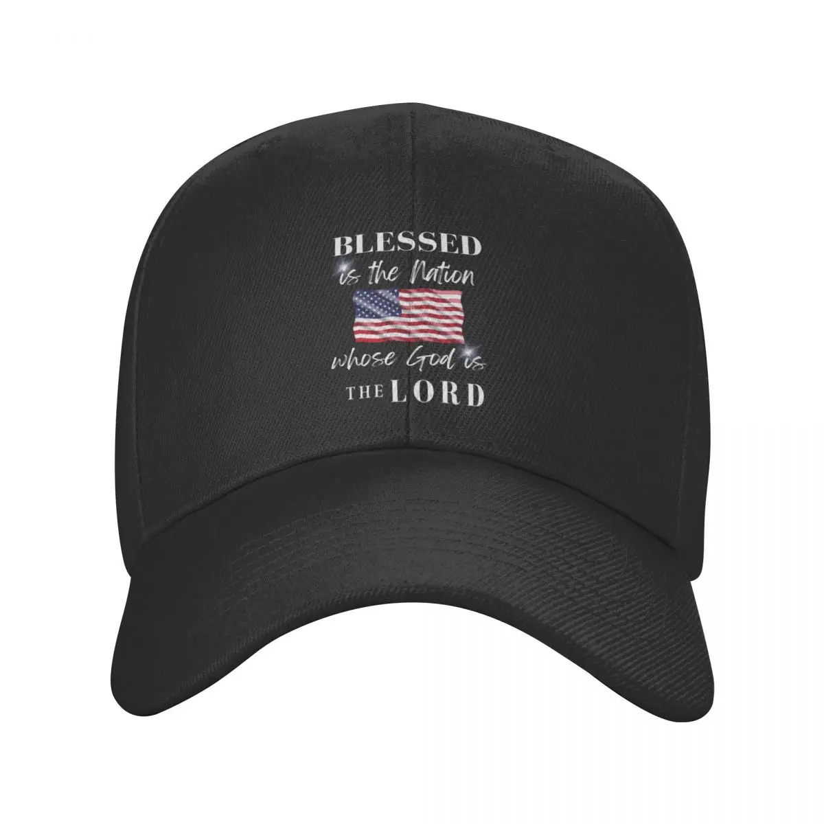 Blessed is the Nation Whose God is The LORD Baseball Cap Anime Military Cap Man Women's Hats 2024 Men's