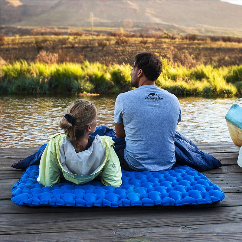 Inflable 2 Person Camping Mat Bed Inflatable Air Mattress Sleeping Pad Ultralight Portable Air Pad Camping Picnic Pad