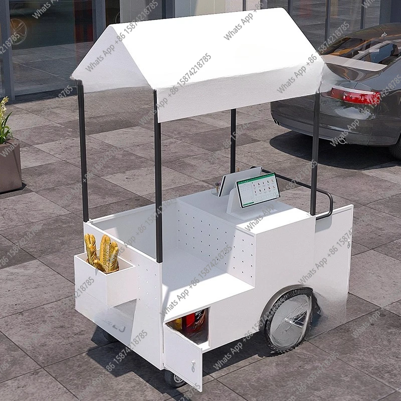 Ice cream machine stall trolley, special ice cream promotion vehicle, milk tea tea yogurt display cabinet, commercial truck