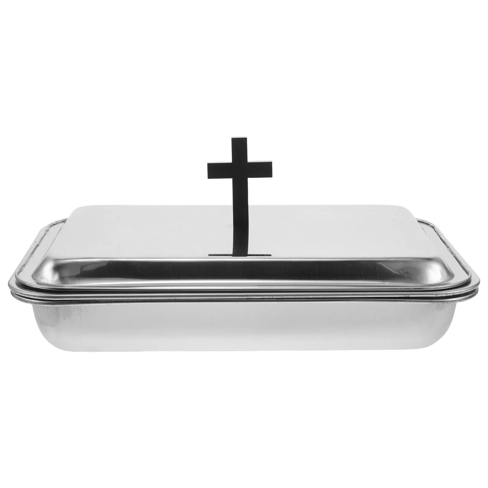

Stainless Steel Communion Tray 40 Hole Covered Cup Holder For Church Eucharist Service Worship Sacrament Supplies Kitchen
