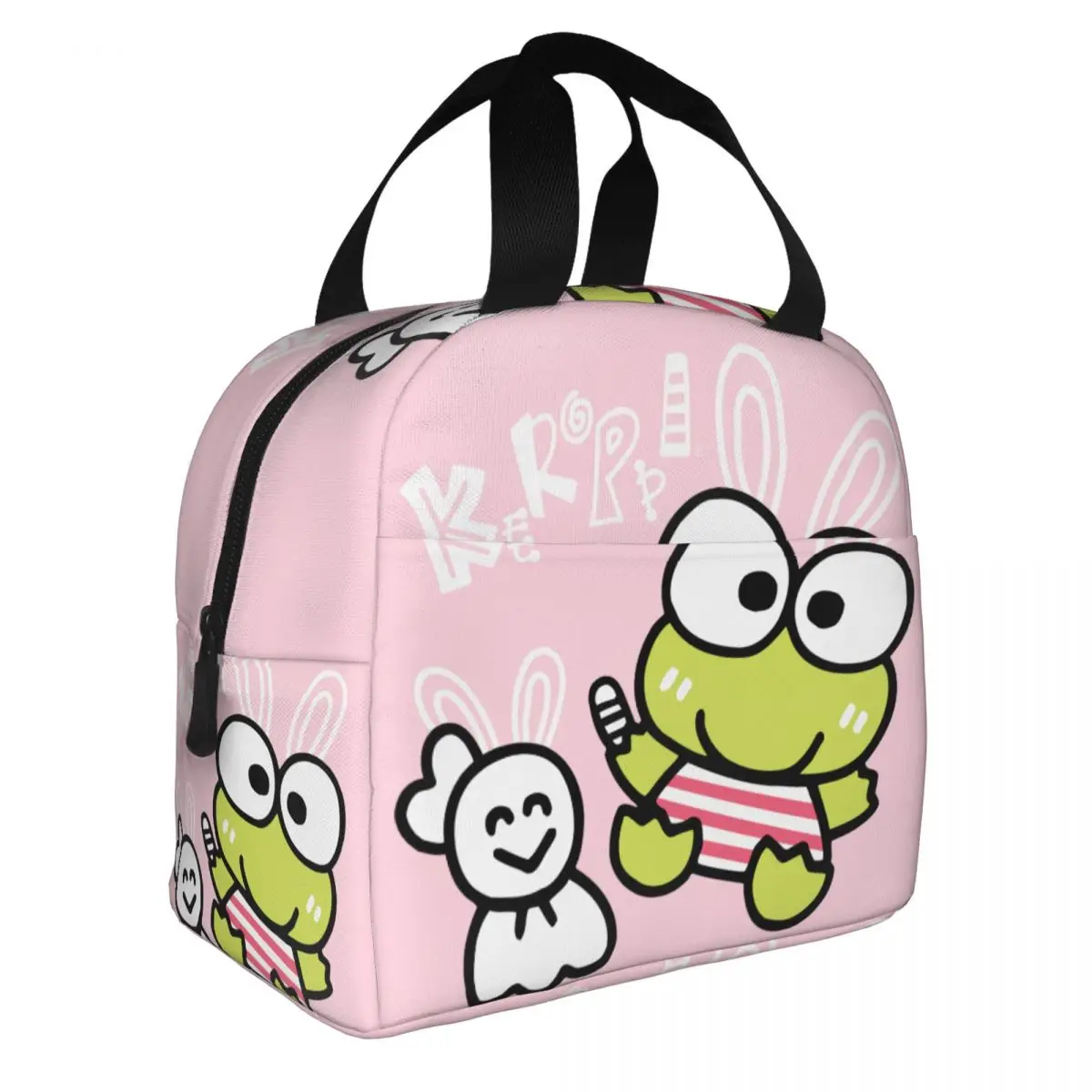 Unique Lunch Bag Cute Frog Tote Sanrio Kero Kero Keroppi For Travel Bento Box Students