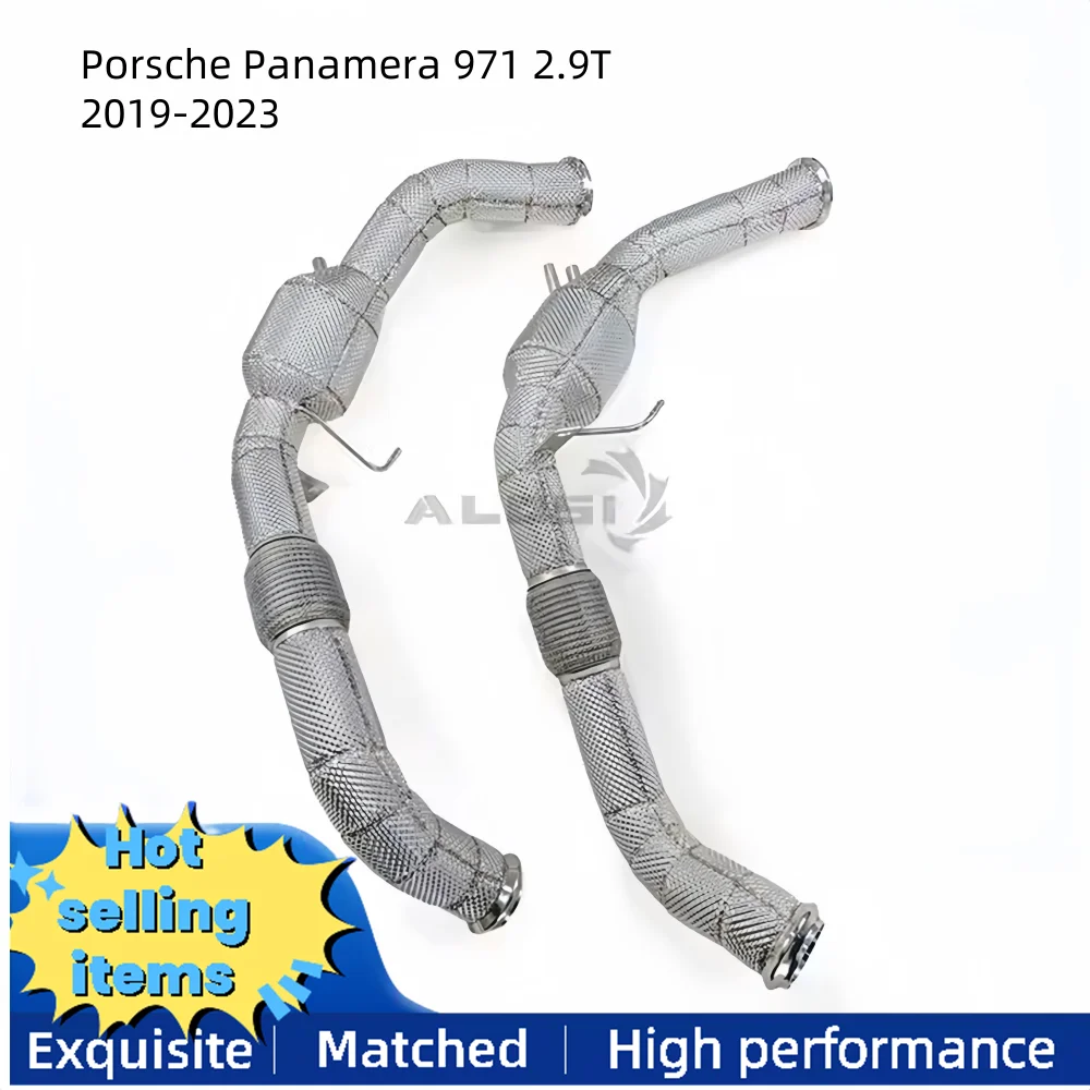 

High-performance Exhaust Front Pipe for Porsche Panamera 971 2.9T 2019+ Exhaust System Downspout No Engine Malfunction Light