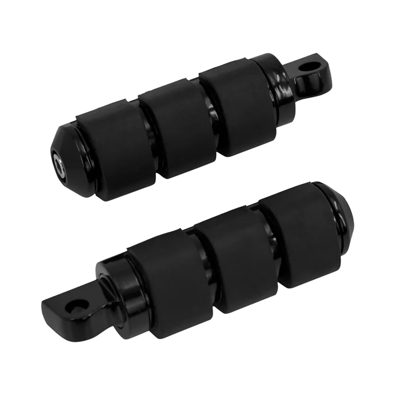Black Pedal Mount Footrest For Touring Electra Glide Softail Dyna Sportster XL Motorcycle Footpegs Foot Rest