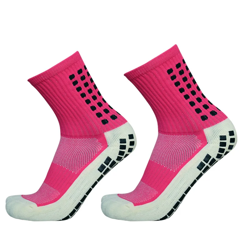 10 calzini uomo paia/lotto donna calcio cotone quadrato Silicone ventosa Grip antiscivolo calcio sport calzini da Rugby calzini da Tennis