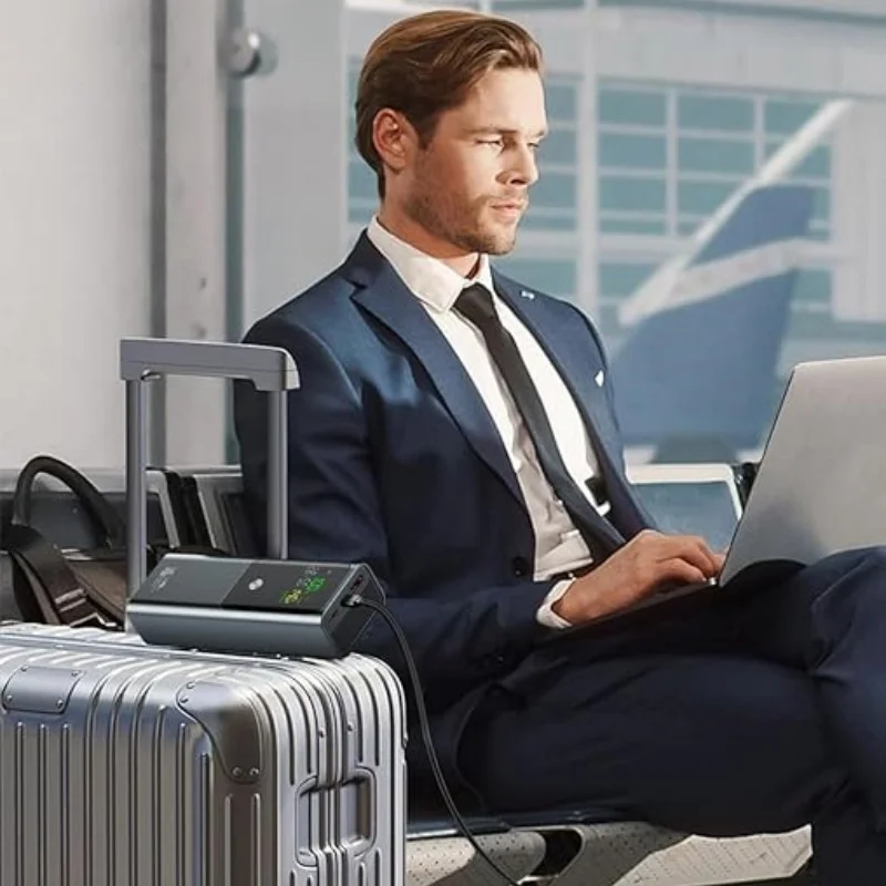 Cargador de computadora portátil, banco de energía móvil de alta potencia de 100 W, banco de energía móvil de 20000 mAh, carga rápida con salida USB