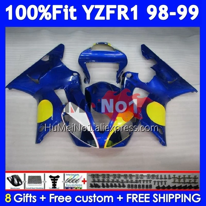 Injection Body For YAMAHA YZF R 1 1000 CC YZF R1 YZF1000 363No.28 YZFR1 98 99 YZF-1000 YZF-R1 1998 1999 OEM Fairing