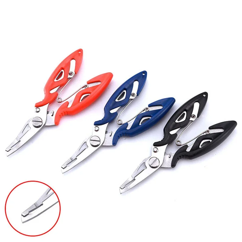 

Multi-functional lure pliers fishing line cutter hook binding pliers stainless steel curved mouth fishing pliers tools