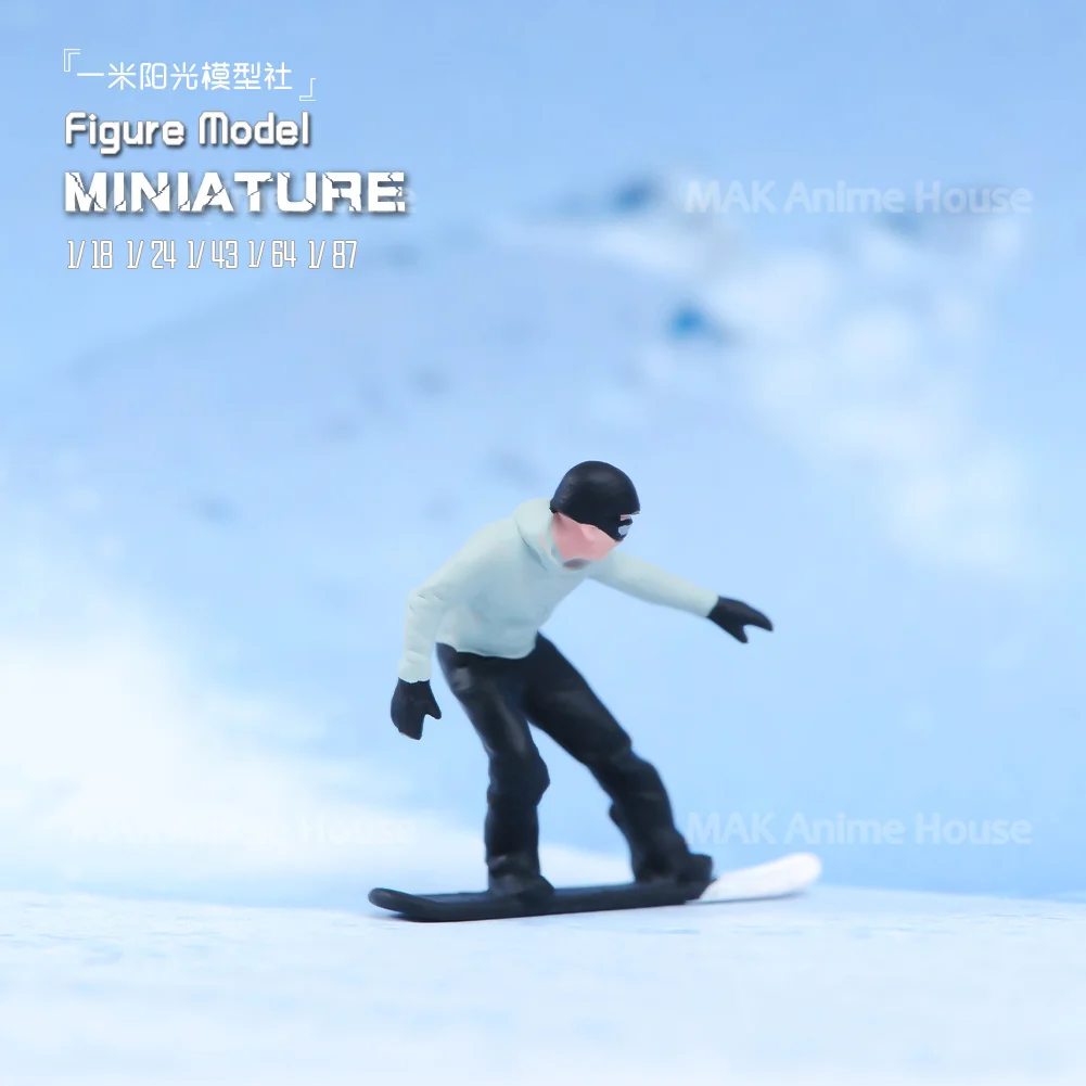 5/50 pçs caixa cega aleatória pintado miniaturas 1/64 1/87 reparador sexy beleza policial figuras da família boneca modelo cena brinquedos