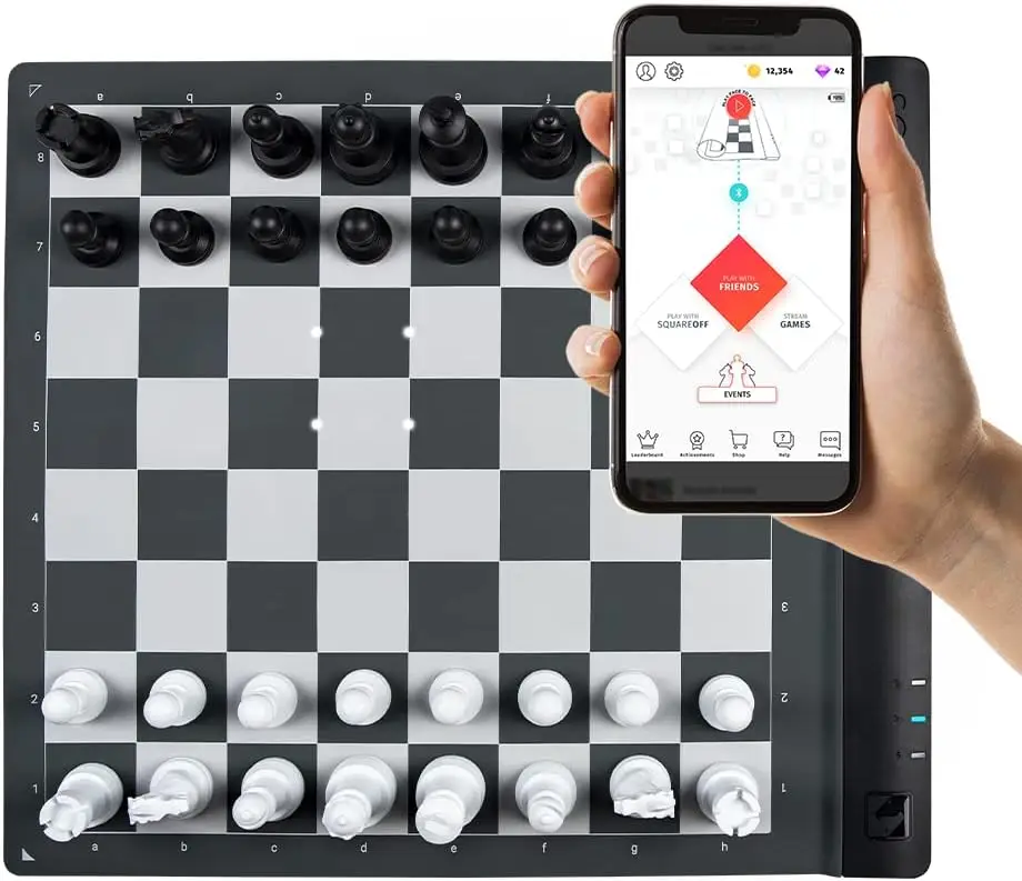 

Square Off Pro Electronic Chess Board | AI-Powered & Digital | Play Against AI or Friends | Portable & Rollabl