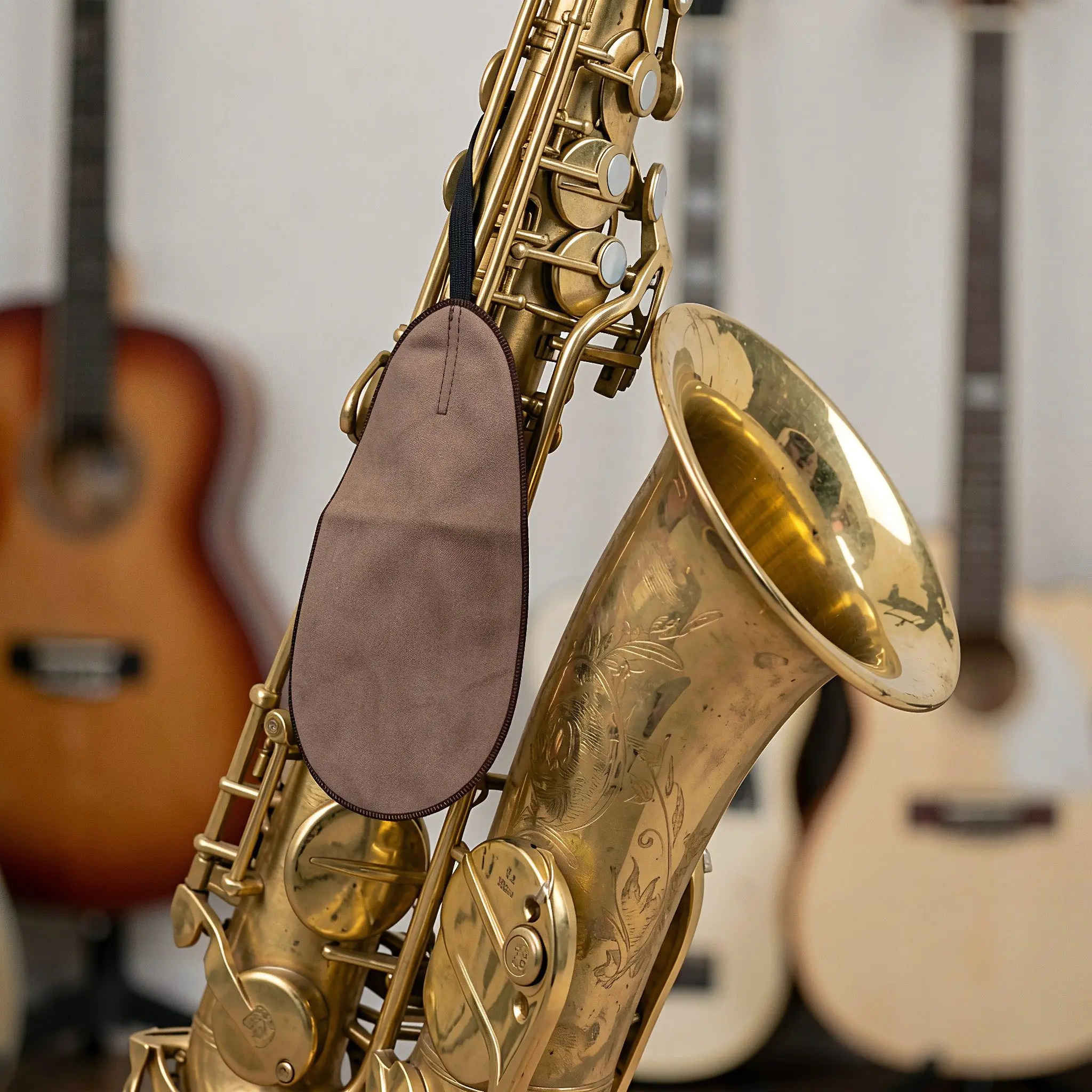 Alto Saxophone Cleaning Cloth Clarinet Kit Mouthpiece Cleaner Band Instrument Care Flute Swab Clothes
