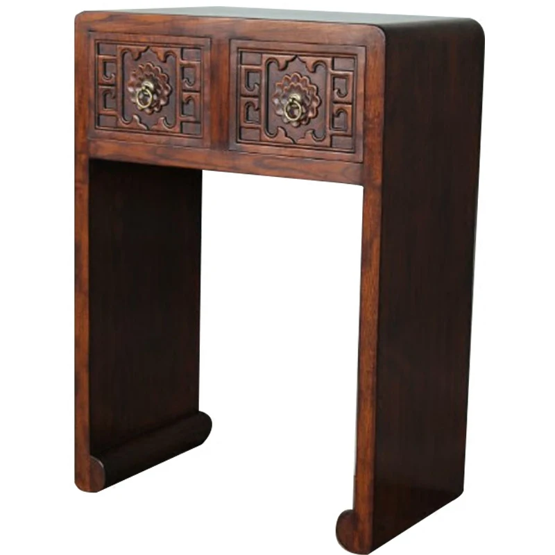 Furniture TB049 Traditional Chinese Ming and Qing Dynasty Classical Solid Wood Entrance Table, End View Table, Side