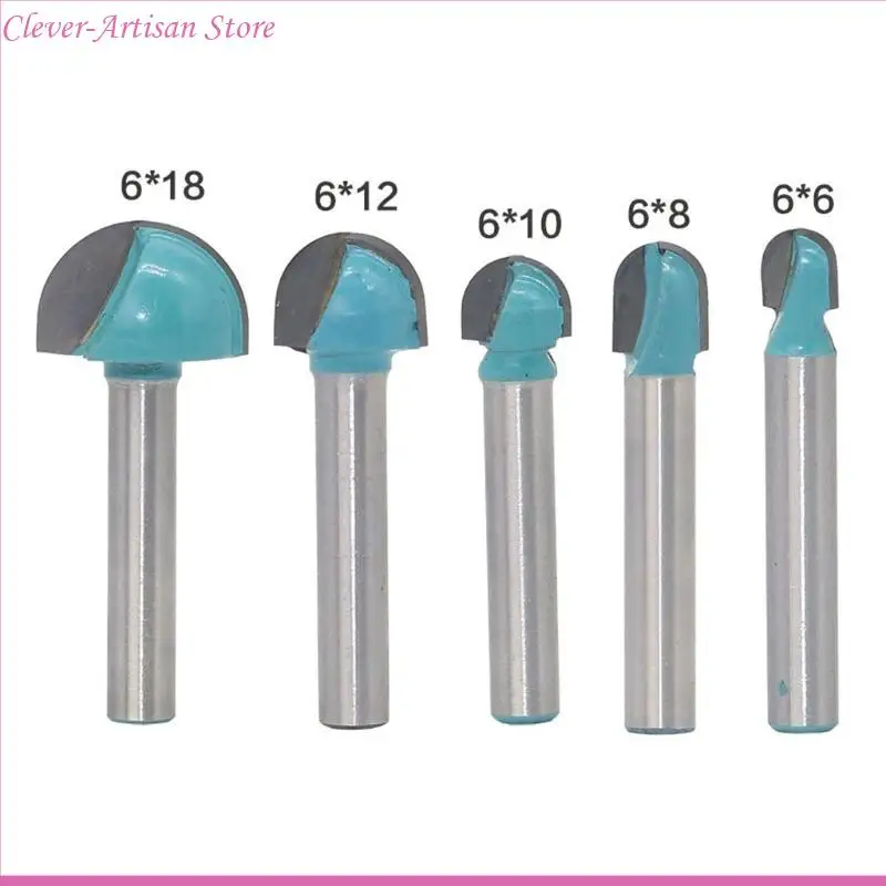 E06B 4/5 PCS Shank круглый маршрутизатор для Cove Box Bit Bit Stainless Woodwork