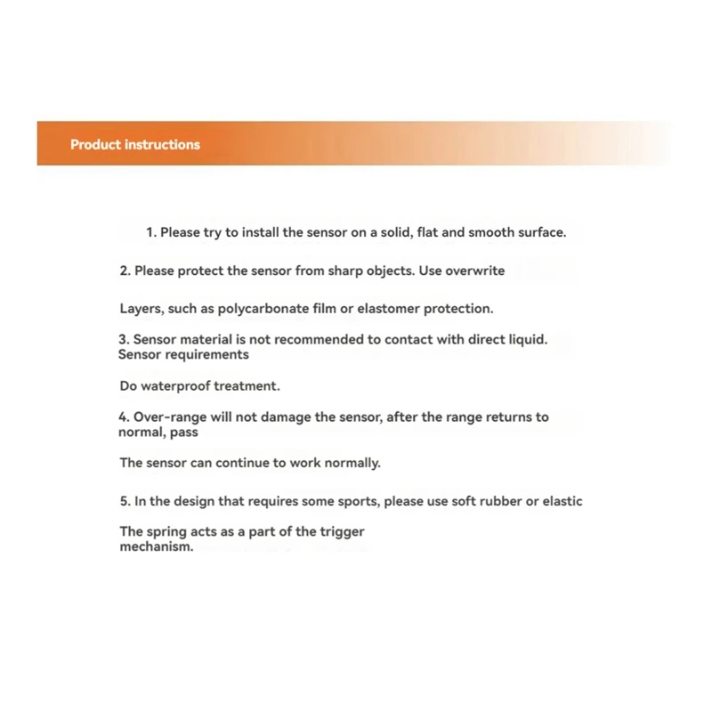 Thin Film Pressure Sensor High Sensitivity Quick Response Resistive Film Position Sensor 0.2V-0.8V Highly Conductive