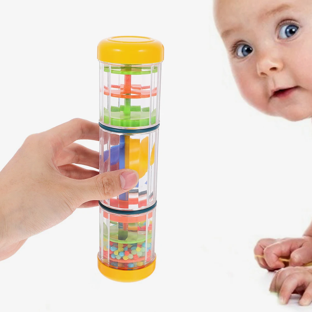 

2Pcs Kids Rain Stick Shaker Musical Instruments Rain Sound Tube Teaching Aid Plastic Toys Gifts Sensory Rainstick