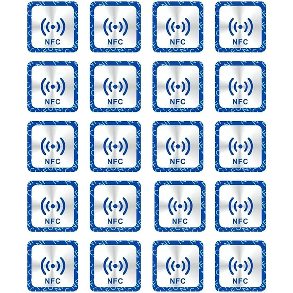 NFC NTAG213 RFID tag NFC 213 ملصق مقاوم معدني، 144 بايت من الذاكرة قابل للبرمجة بالكامل، مناسب لأجهزة NFC #1