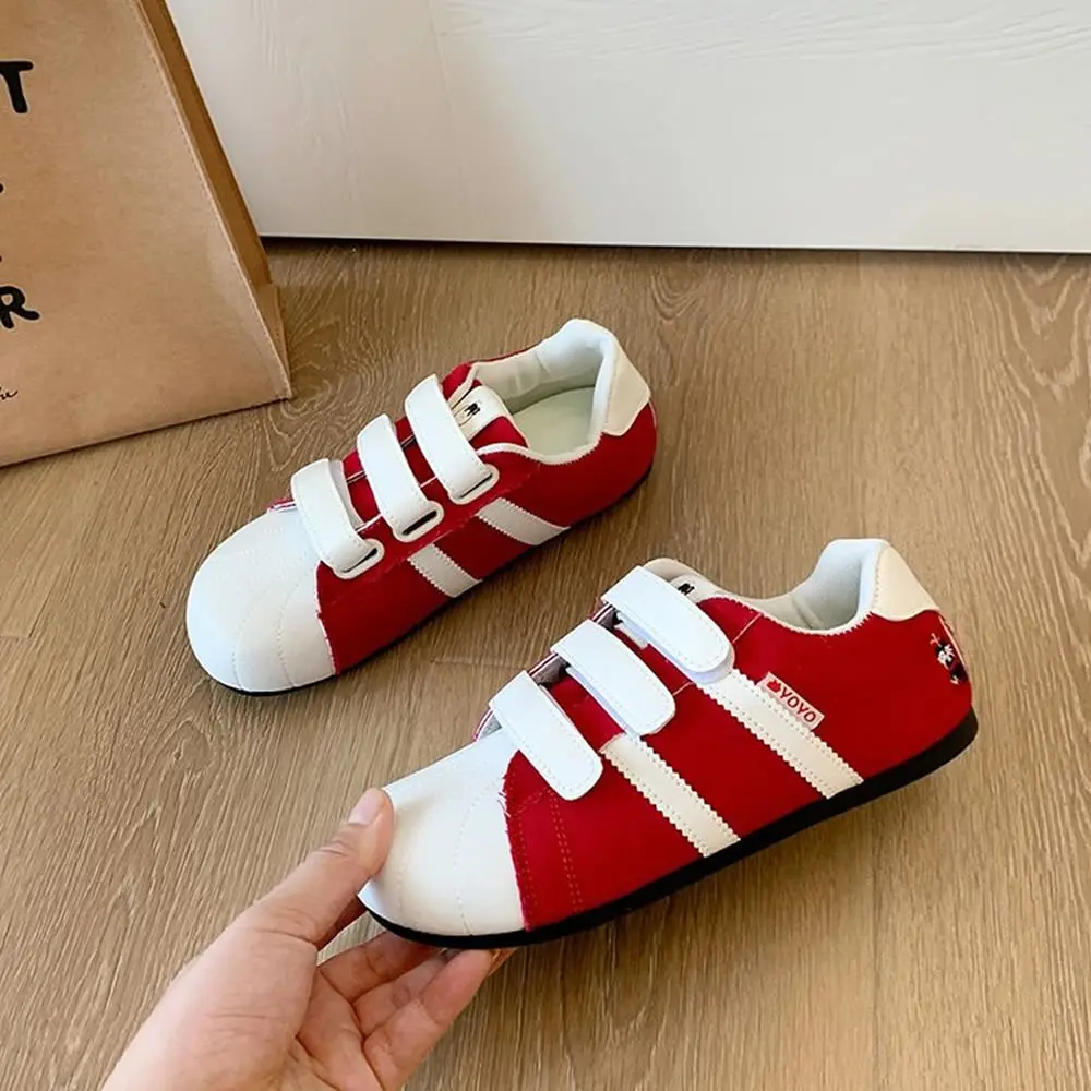 Studentensportschuhe Damen Sommer 2025, Magic Tape Patchwork-Farbe, hoher ästhetischer Wert, modische All-Match-Mesh-Schuhe