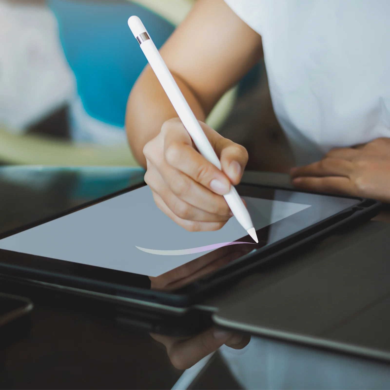 2 قطعة نصائح الألياف القلم استبدال اللمس وحساسة تتحرك بسرعة تناسب على الشاشة لا تلطخ قبعات القلم