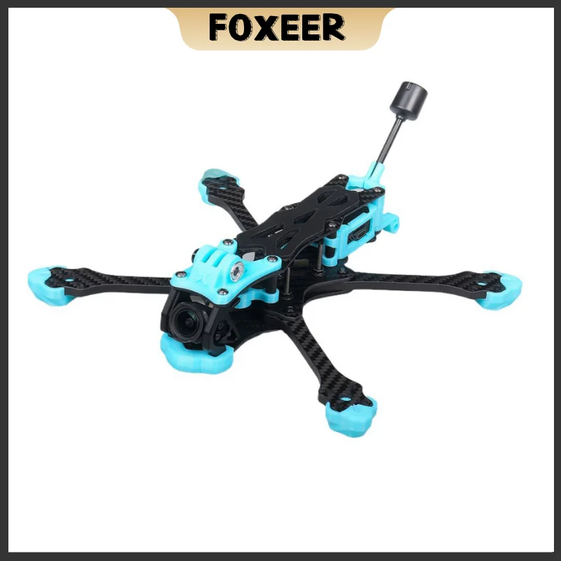 FOXEER MEGA-Empattement de cadre FreKouFPV, 5 ", 220mm, système pris en charge O3, analogique, Vista, HDzero, baladeur pour pièces de importateur de course RC