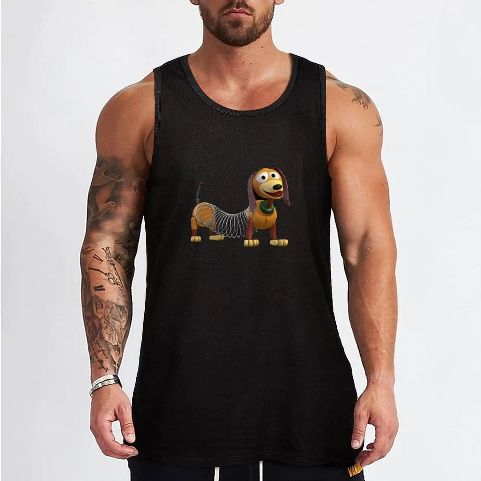 Slinky Dog Tank Top bodybuilding for men Gym man