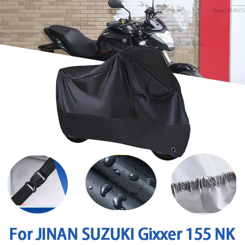 

Motorcycle Full Covers For JINAN SUZUKI Gixxer 155 Car Outdoors Sun Protection Dust No Ear Thickened Oxford Clothcover