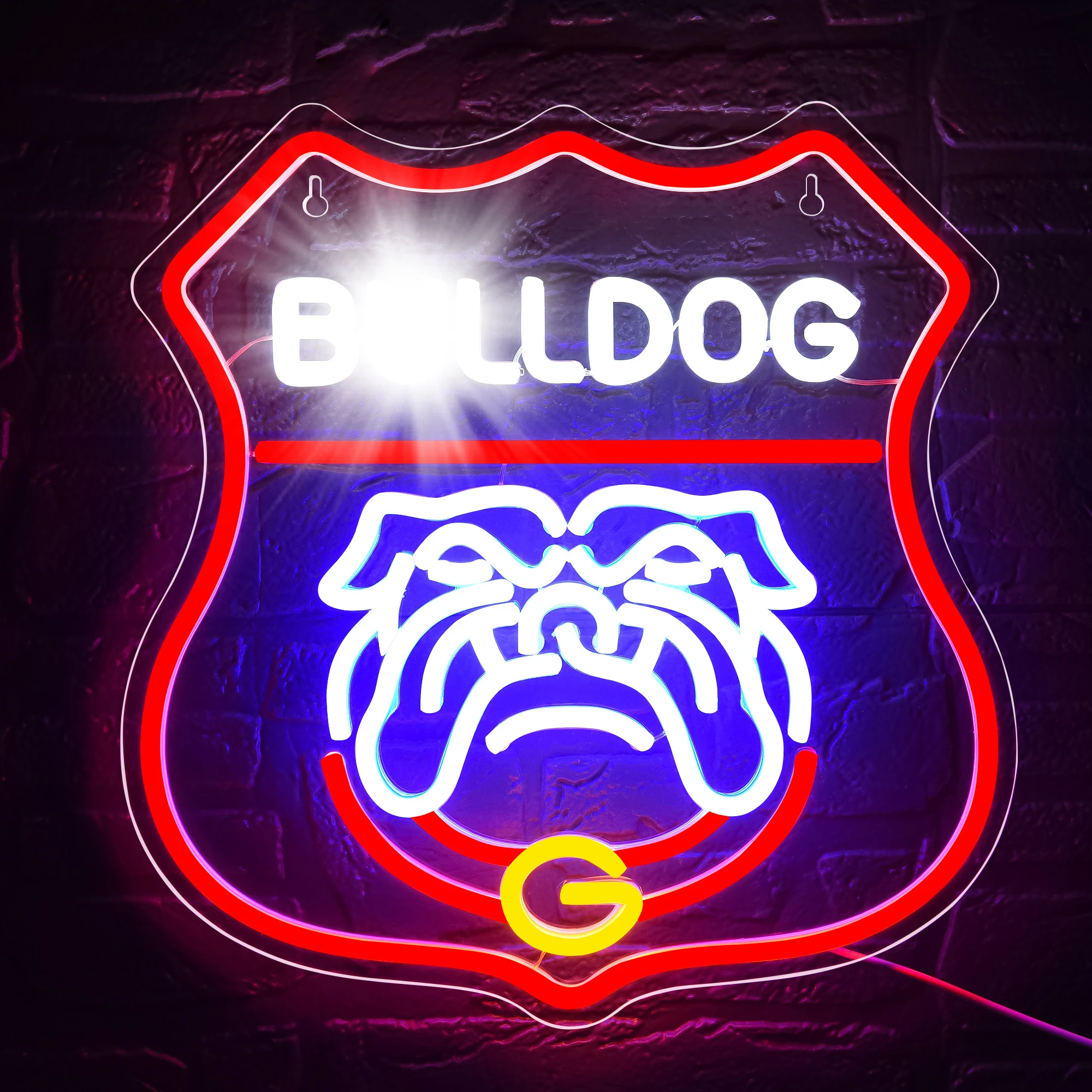 

University Neon Sign for Wall Decor University Football Team Neon Light College Team Logo LED Sign for Dormitory Bar Club