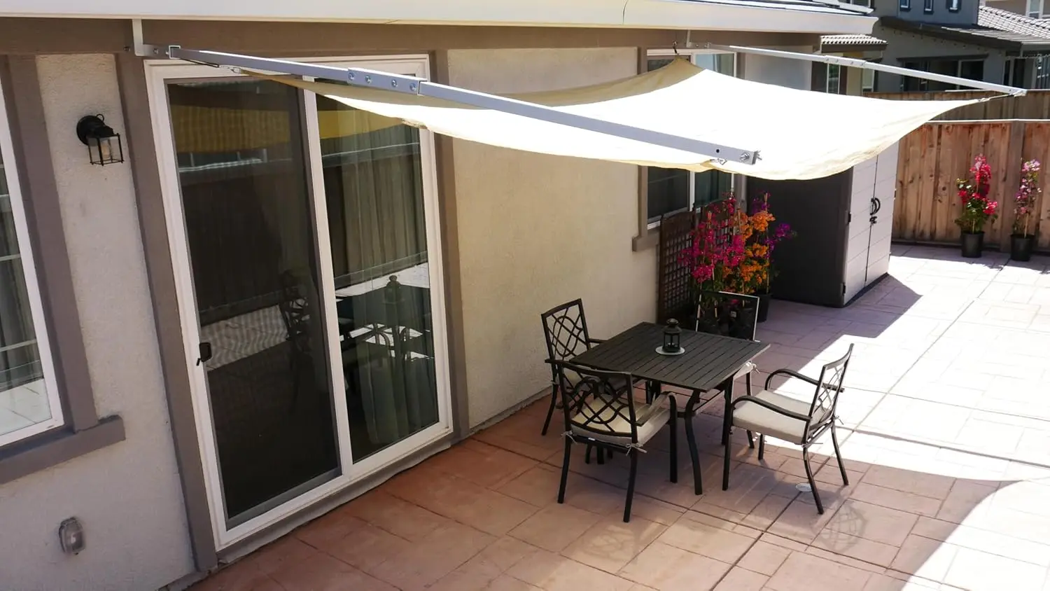 Diy Patio Awning, Patio Shades, Awnings For Patio, Patio Gazebo And Pergola Kit, 8X15 Awnings For Decks, Easy Installation,