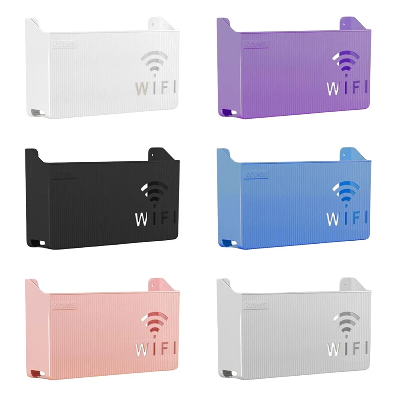 Router Storage Box Wireless Wifi Wall Hanging ABS Plastic Organizer Box Cable Power Bracket Router Organizer Box Cable Storage