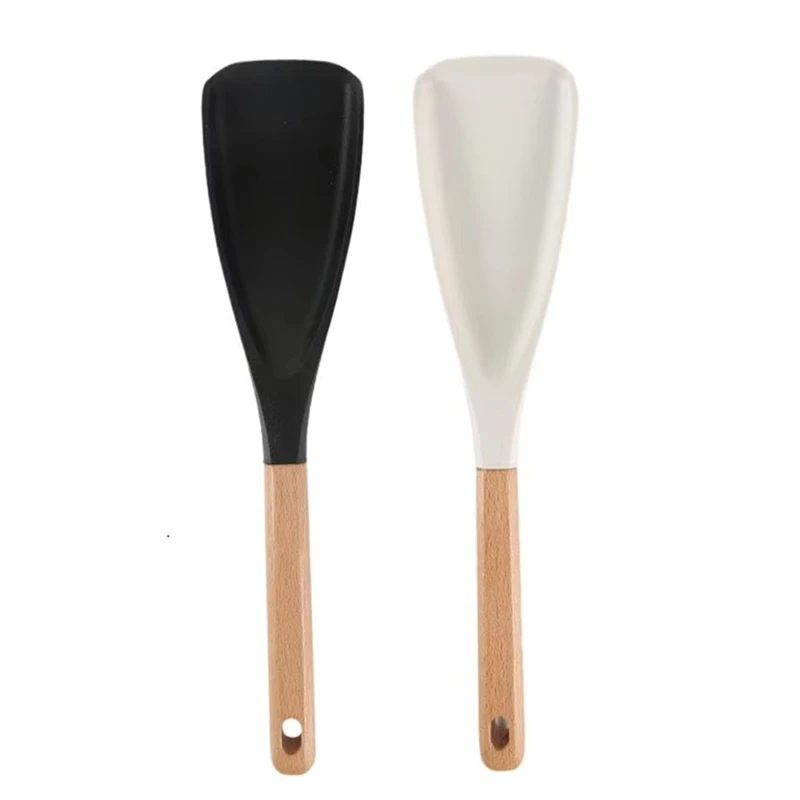 

A63X-Kitchen Spatula Mixing Spatula Spoon Heat-Resistant Non-Stick Cooking Baking And Stirring Food Grade Silicone Tool