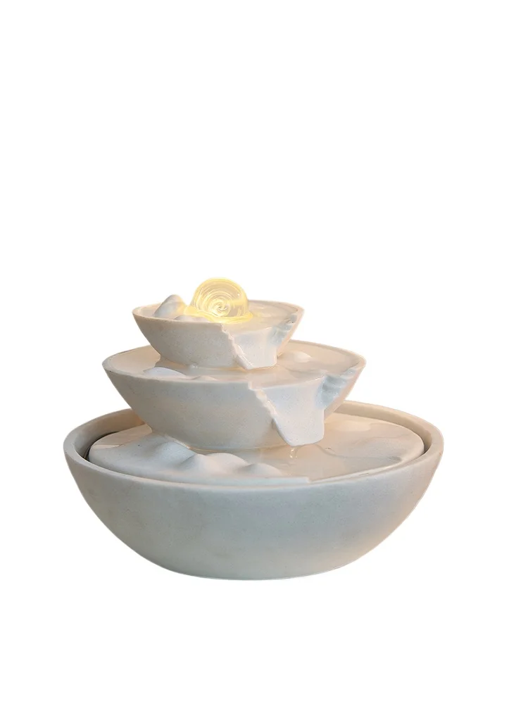 

Entrance windmill flowing water ornaments circulating water rockery fountain decoration handicrafts ornaments high-end