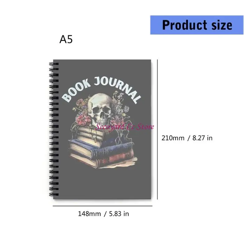 N3UC Halloween Planner Journal Twin Coil Binding Notebook 148x210mm For Journaling