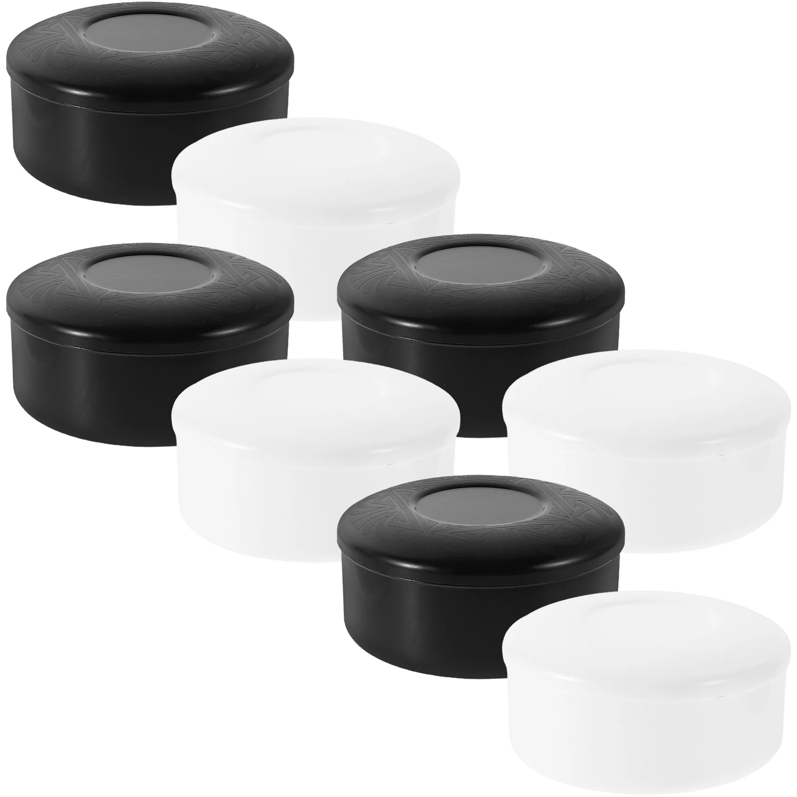 

Chess Box Storage Container for Go Game Stones 4 Pairs Round Plastic Case Lids Kids Chess Pieces Pot Game Accessories