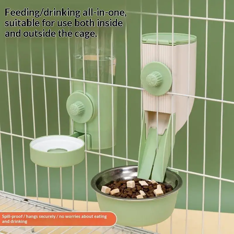 500ML Hängender Futter- und Wassernapf für Haustiere, Einfache Installation, Automatischer Futter- und Wassernapf für Tauben, Kaninchen und Kleintiere, Haustierprodukte – Detail 2