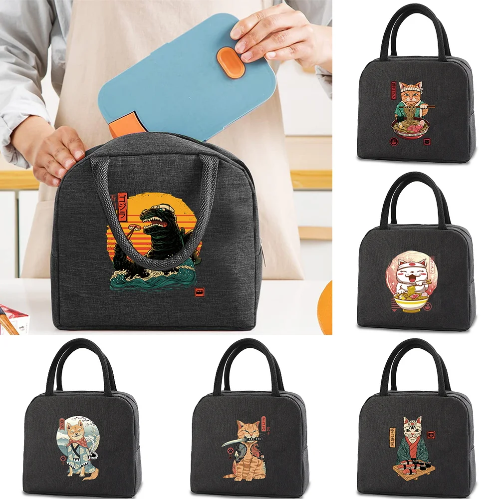 

Lunch Bags Cooler Box Thermal Cold Food Container School Picnic Men Women Kids Travel Dinner Tote Insulated Portable Canvas bags