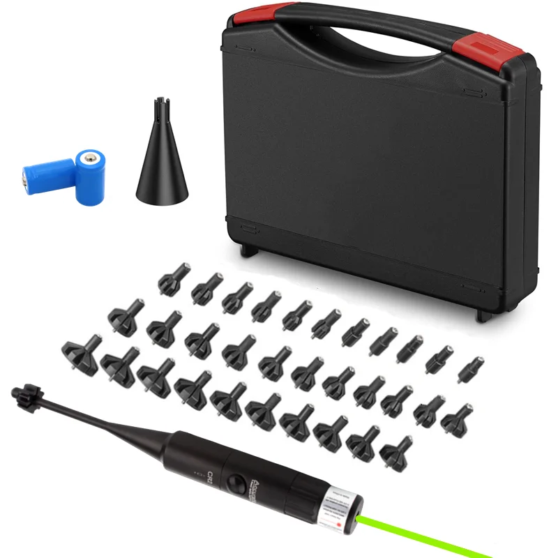 Rifle Red Laser Bore Sighter Collimator Kit .177 22LR to .78 Caliber Hunting Boresighter