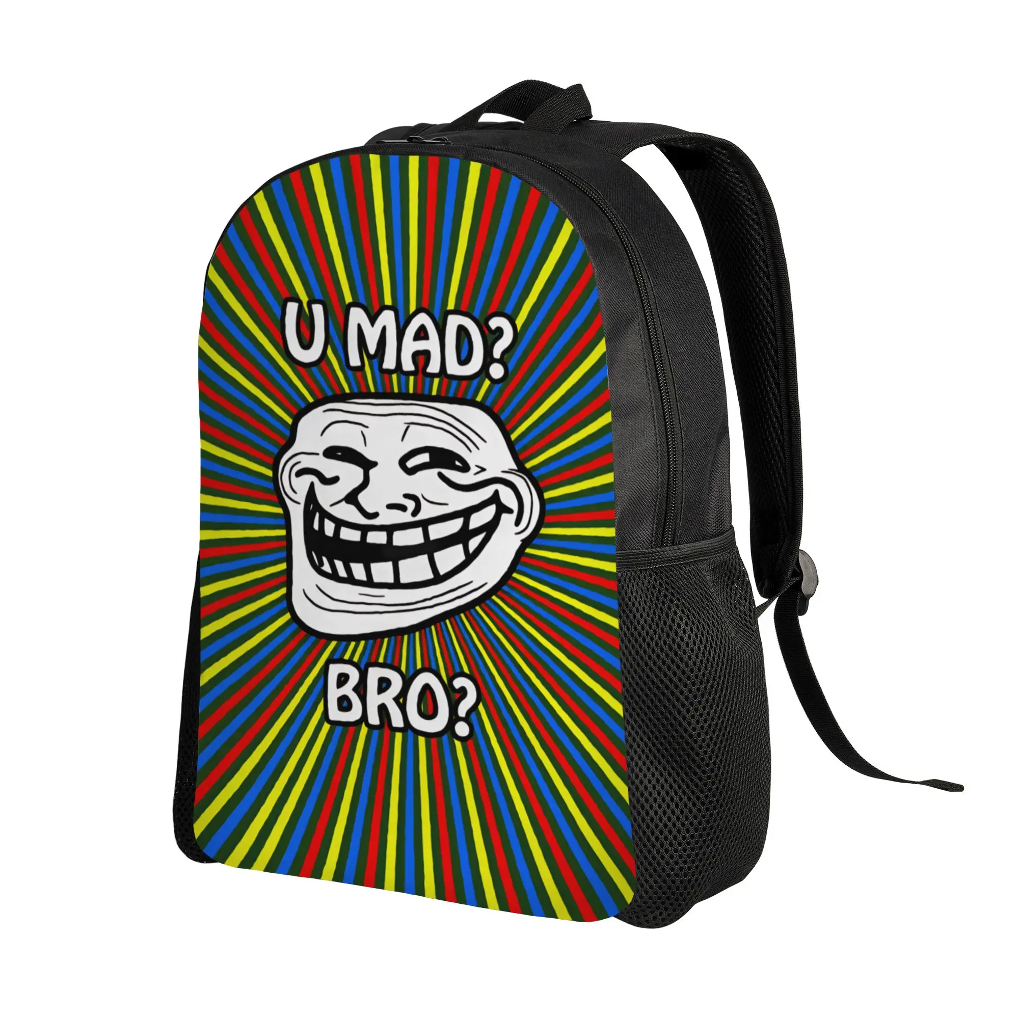 Trollface Meme  Backpack  Kawaii Backpacks Boy University Durable High School Bags High Quality Rucksack