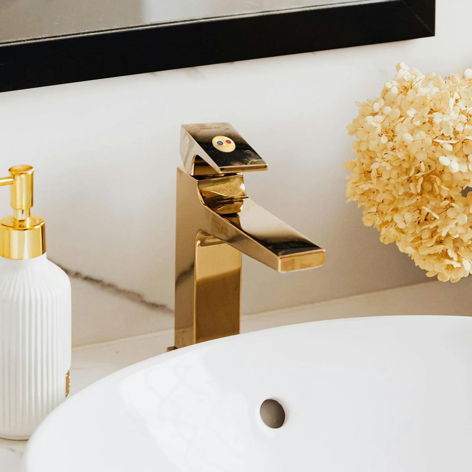 30pcs Faucet Hot Cold Water Markers Clear Temperature Indicators For Bathroom Kitchen Sink Taps Durable Plastic Replacement