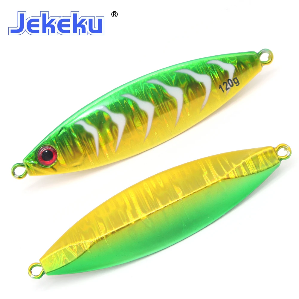 Imagem -05 - Jekeku-hard Metal Pesca Isca Água Salgada Mar Wobbler Jig Novo Modelo 80g 100g 120g Pcs