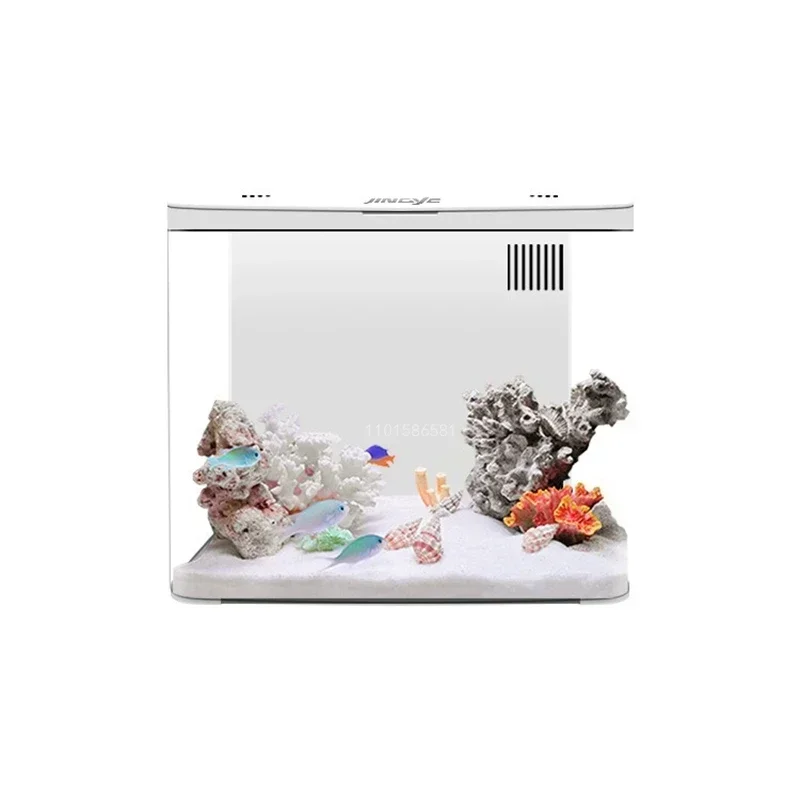 Living Room Fish Tank USB Self-circulating Ecological Aquarium Pump, Oxygenation, Filter, Light Fish Tank Set Office Aquarium