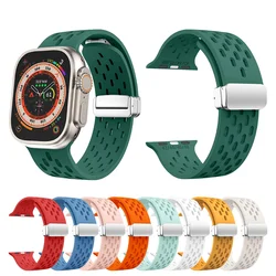 42mm 44mm 45mm 49mm Sport Strap for Apple Watch Ultra Ultra 2 Band Pine Green official Bracelet Watchband Watches Accessories