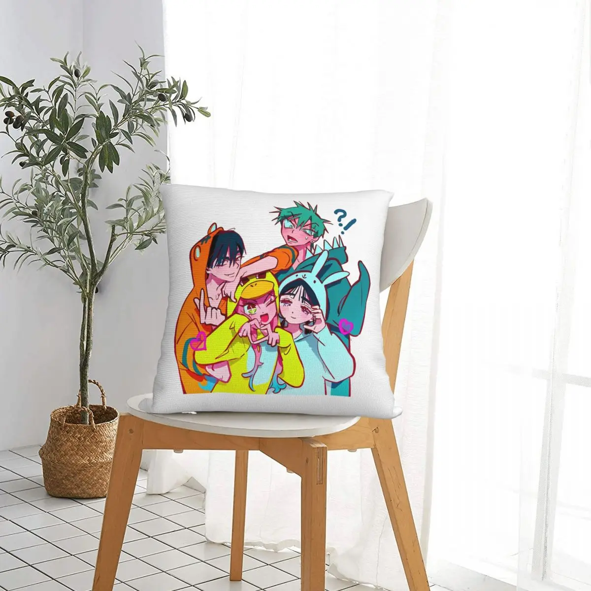 Alien Stage Pillow Cases Mizi Sua Till Ivan Anime Cushion Covers Novelty Zippered Decorative Pillowcase for Home 45*45cm