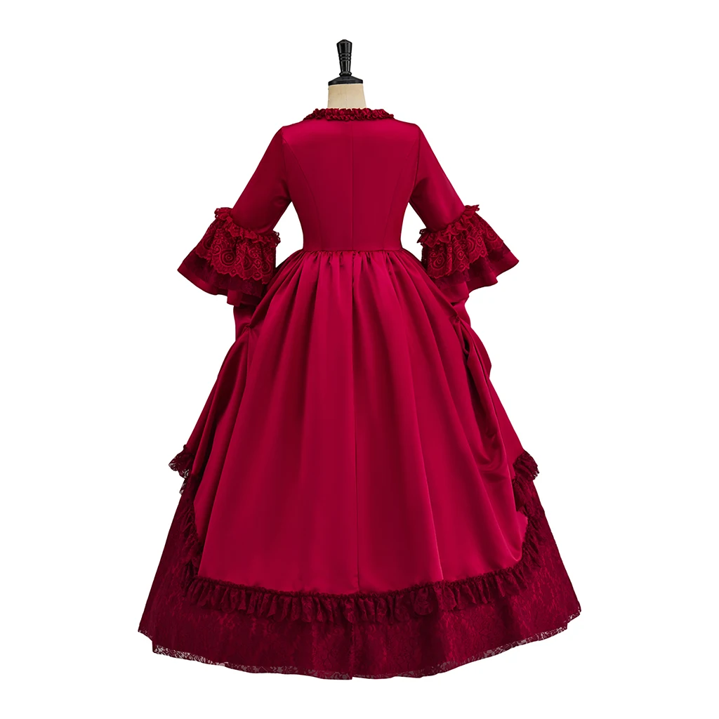 

Georgian Victorian Wedding Costume Queen Marie Antoinette Ball Gown Historical Royal Court Princess Rococo Dress Theater Outfit