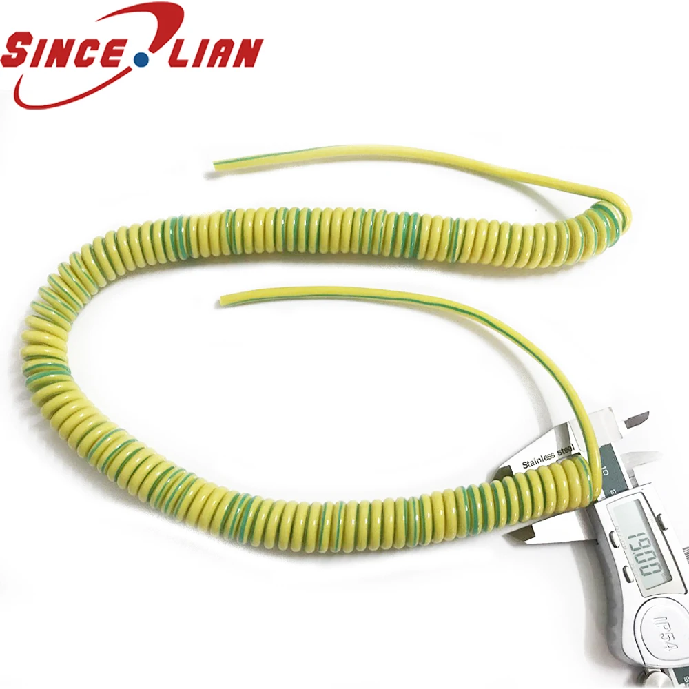 Elastic Wire Single Core Spring Wire Yellow Green Grounding Power Cable Telescopic Cable 1*2.5 Square Spot Circuit Wire