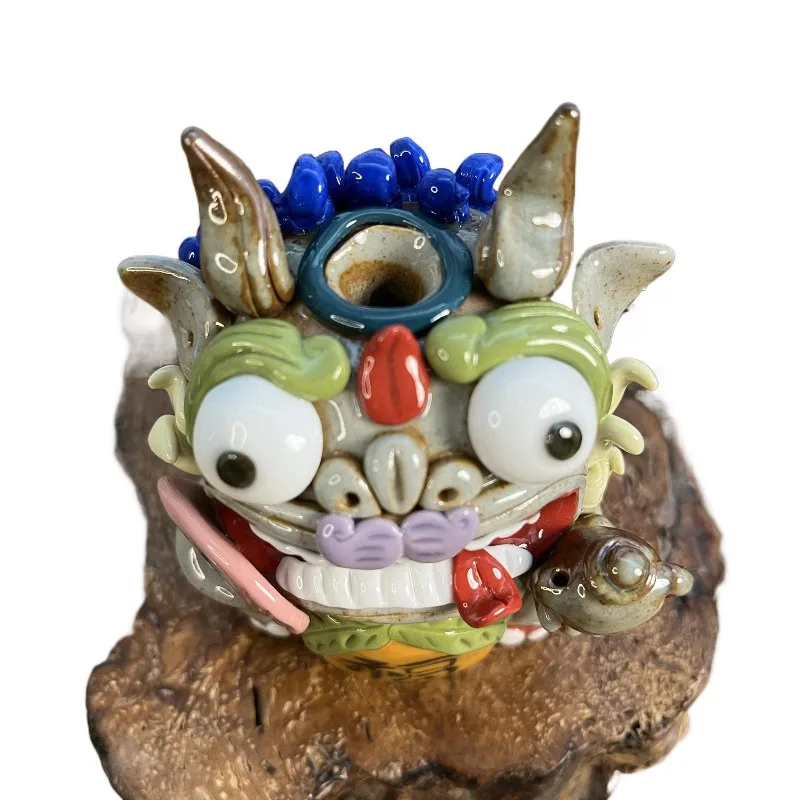 

Handmade ceramic tea pet incense burner ornament line creative gifts