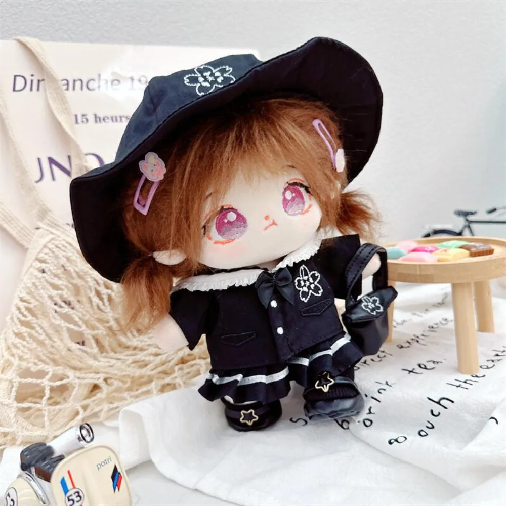 Dress Up 20cm Cotton Doll Clothes Dress Sets Uniforms Star Doll Clothes Skirt Suit Shoes No Attributes Dolls Clothes