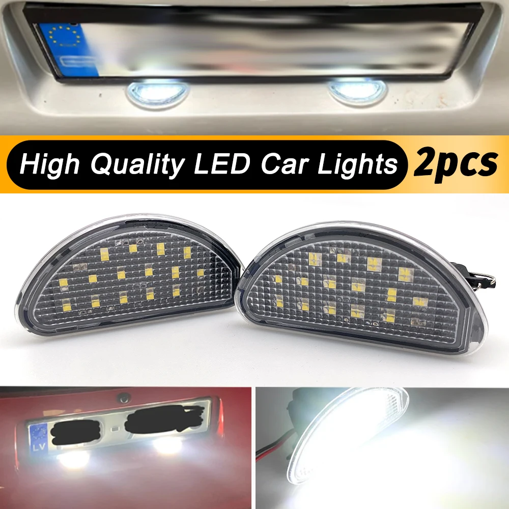 2Pcs LED Car Licence Number Plate Light Lamp White For Toyota Aygo MK I 2005-2014 Signal Lamp Replace OEM Number 81270-0H010