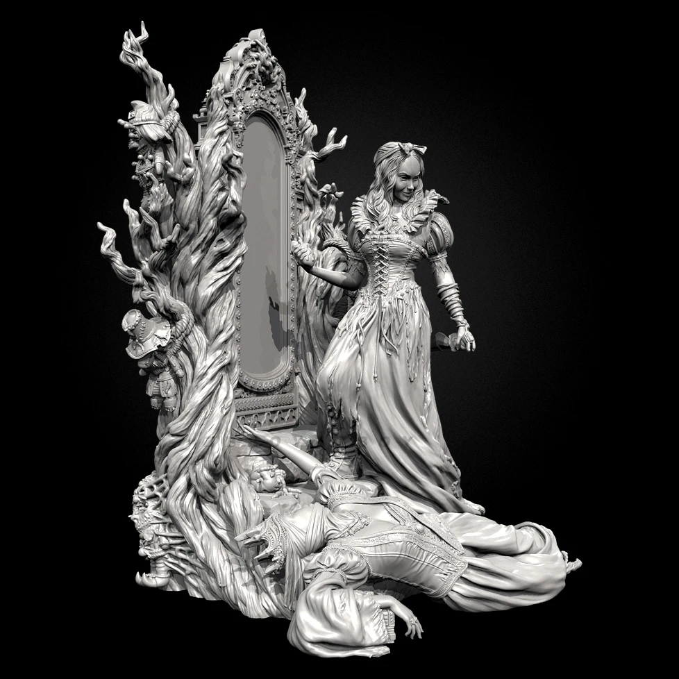 Die Höhe des Menschen 38 mm 50 mm 75 mm Harzmodellbausätze Figur Schönheit farblos und selbstmontiert (3D-Druck) TD-7371/3D