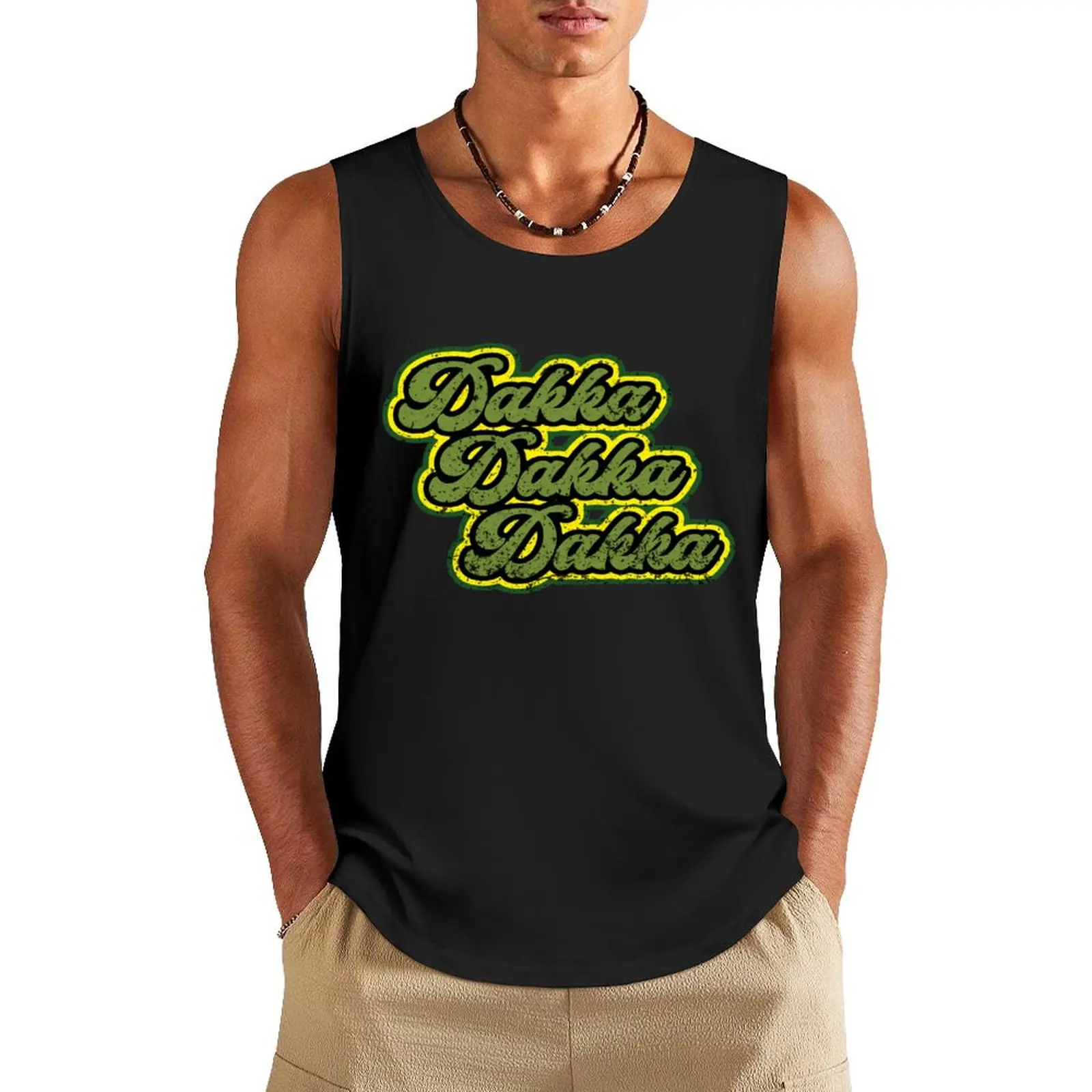 Dakka Dakka Dakka Tank Top men clothes singlets for men