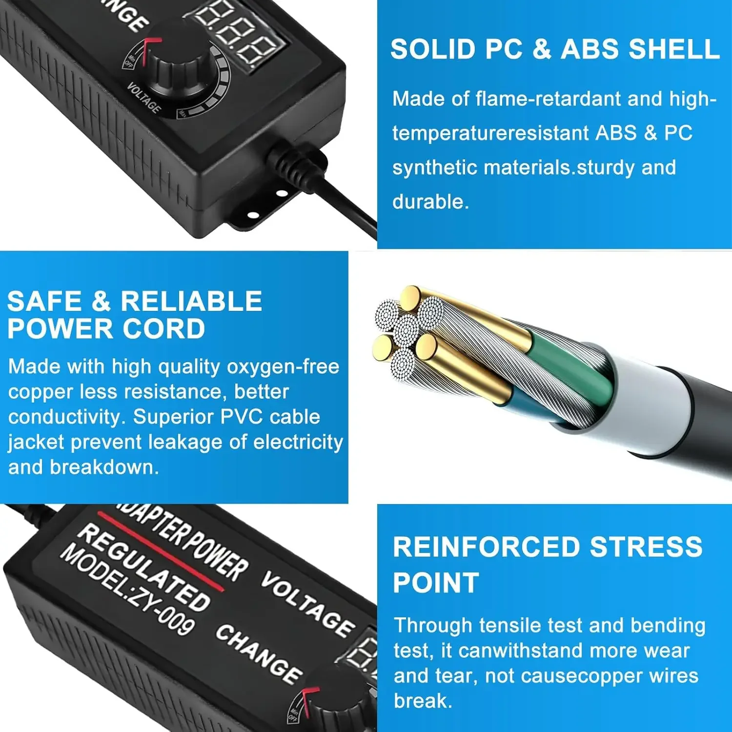 12 فولت-24 فولت 5A قابل للتعديل موائم مصدر تيار 12 فولت-24V3A محول عالمي الاتحاد الأوروبي/الولايات المتحدة التوصيل مع شاشة عرض الجهد ينظم